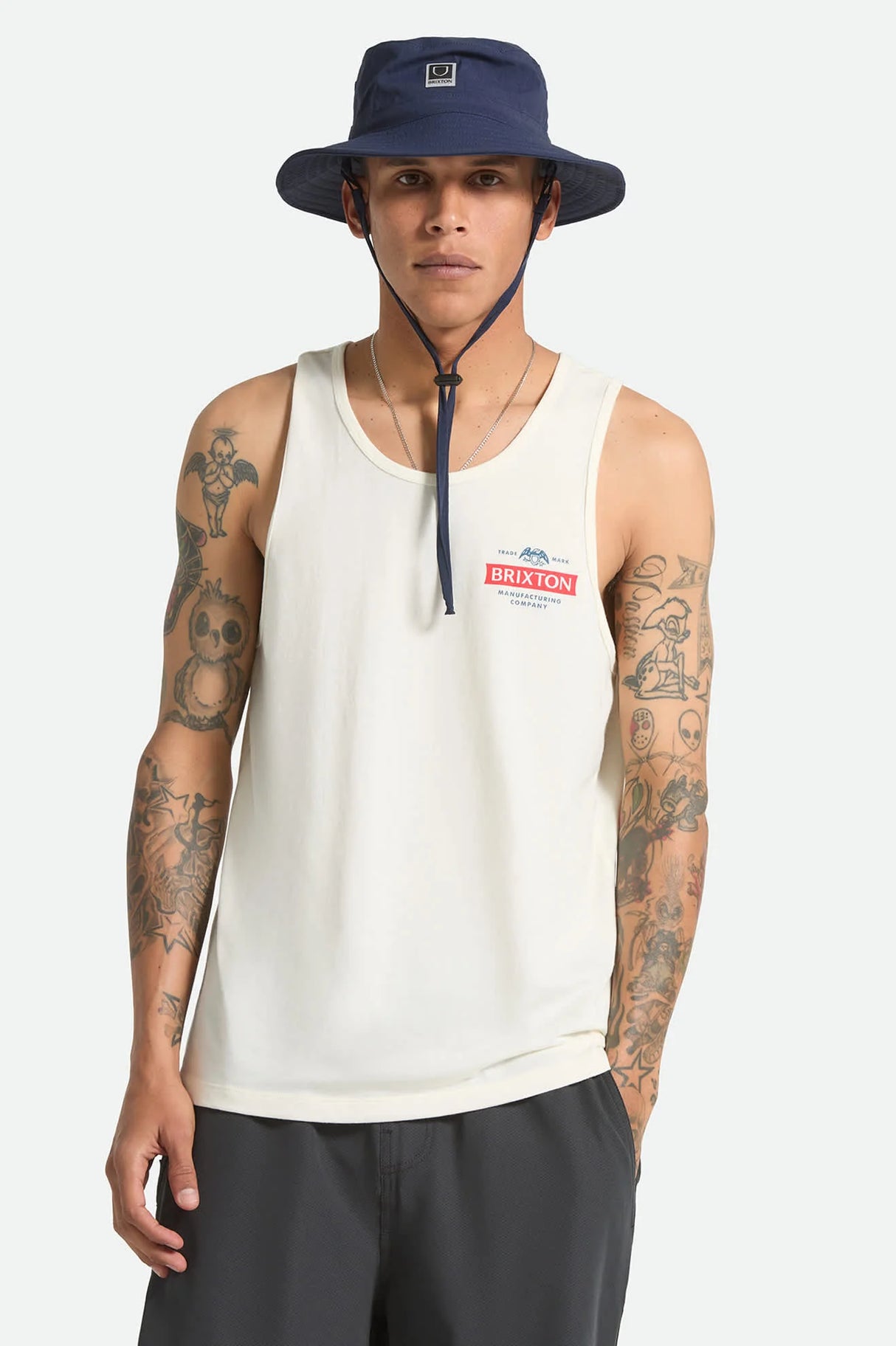 Brixton Pinnacle Off White Tank Top