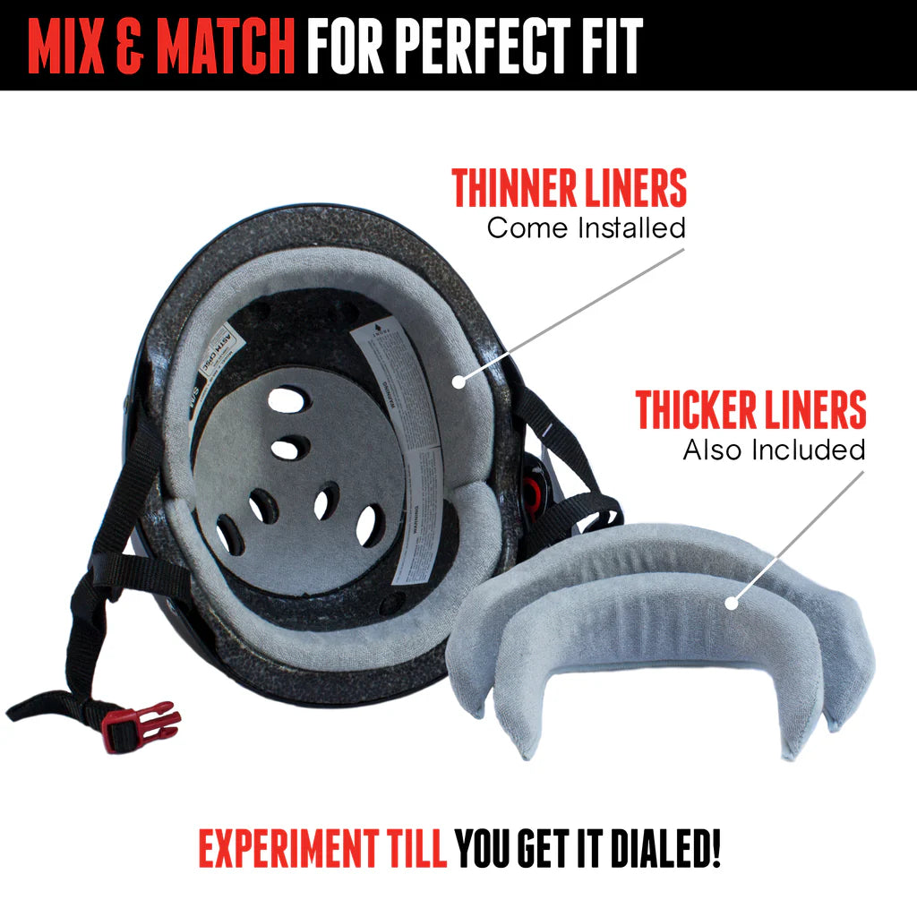 Triple Eight "The Certified Sweatsaver" Carbon Matte Helmet
