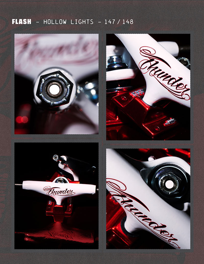 Thunder Flash Hollow Light White/Red Trucks
