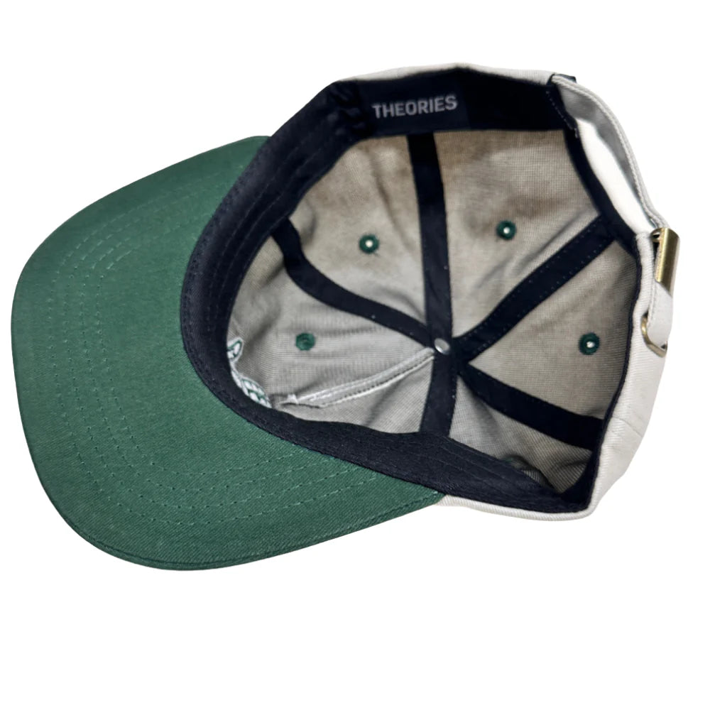 Theories Hand Of Theories Pearl Green Short Brim Strapback Hat