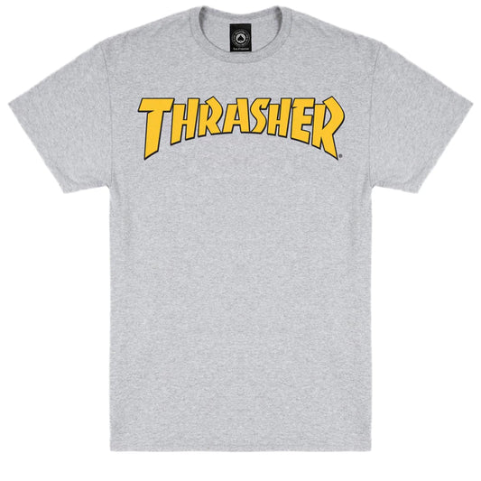 Thrasher Cover Logo Ash Grey S/s Shirt