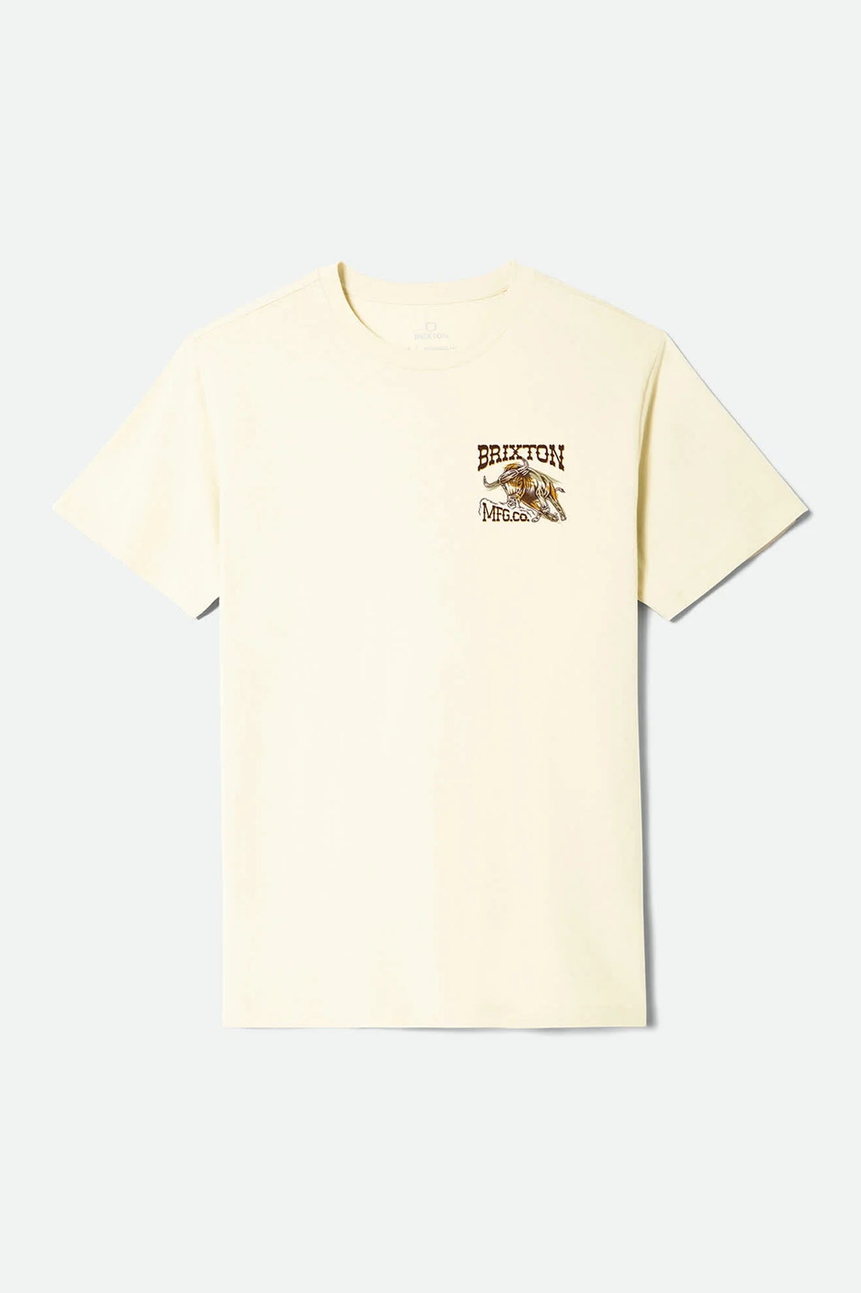 Brixton Barquero Cream S/s Standard Tee Shirt