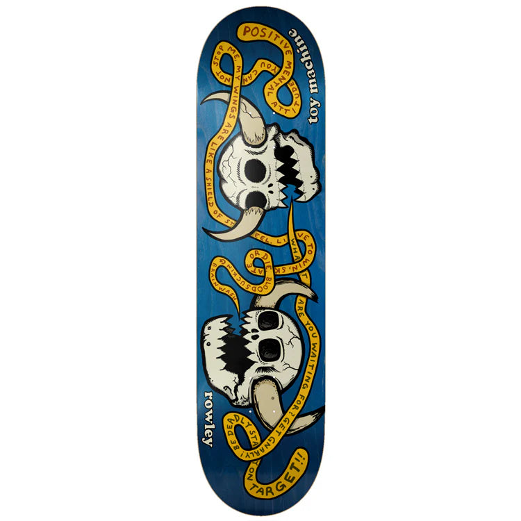 Toy Machine Geoff Rowley Skulls 8.25" Skateboard Deck