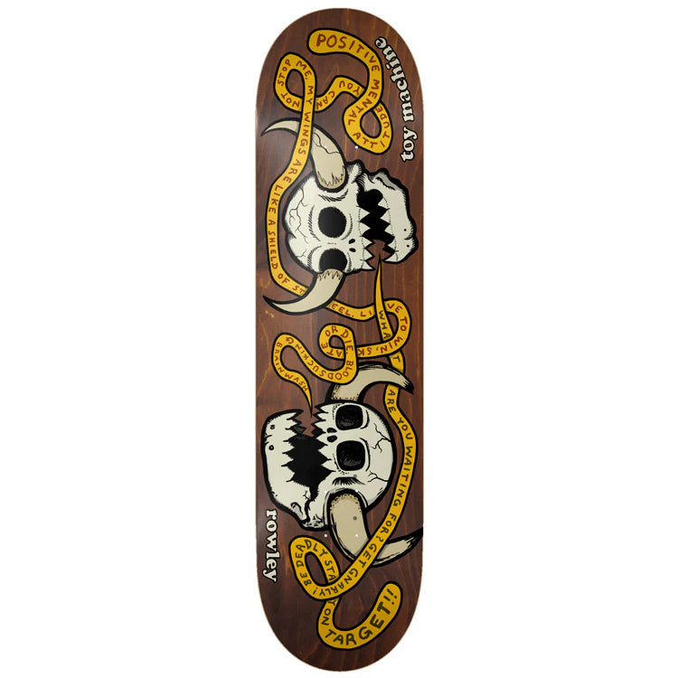 Toy Machine Geoff Rowley Skulls 8.25" Skateboard Deck
