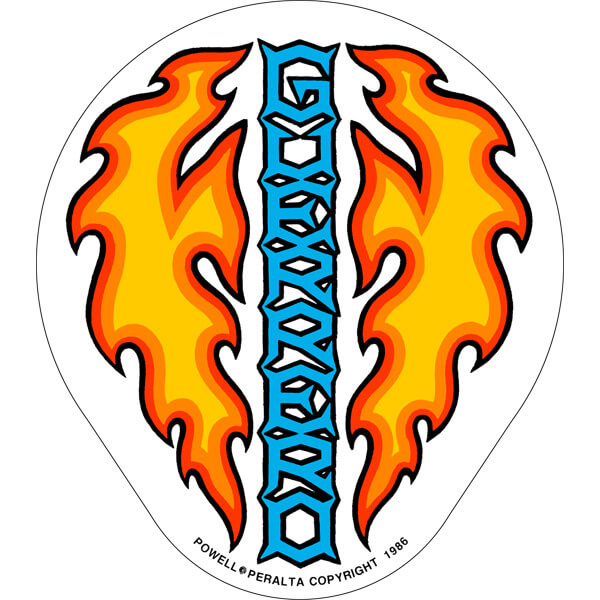 Bones Brigade Guerrero Dagger Sticker