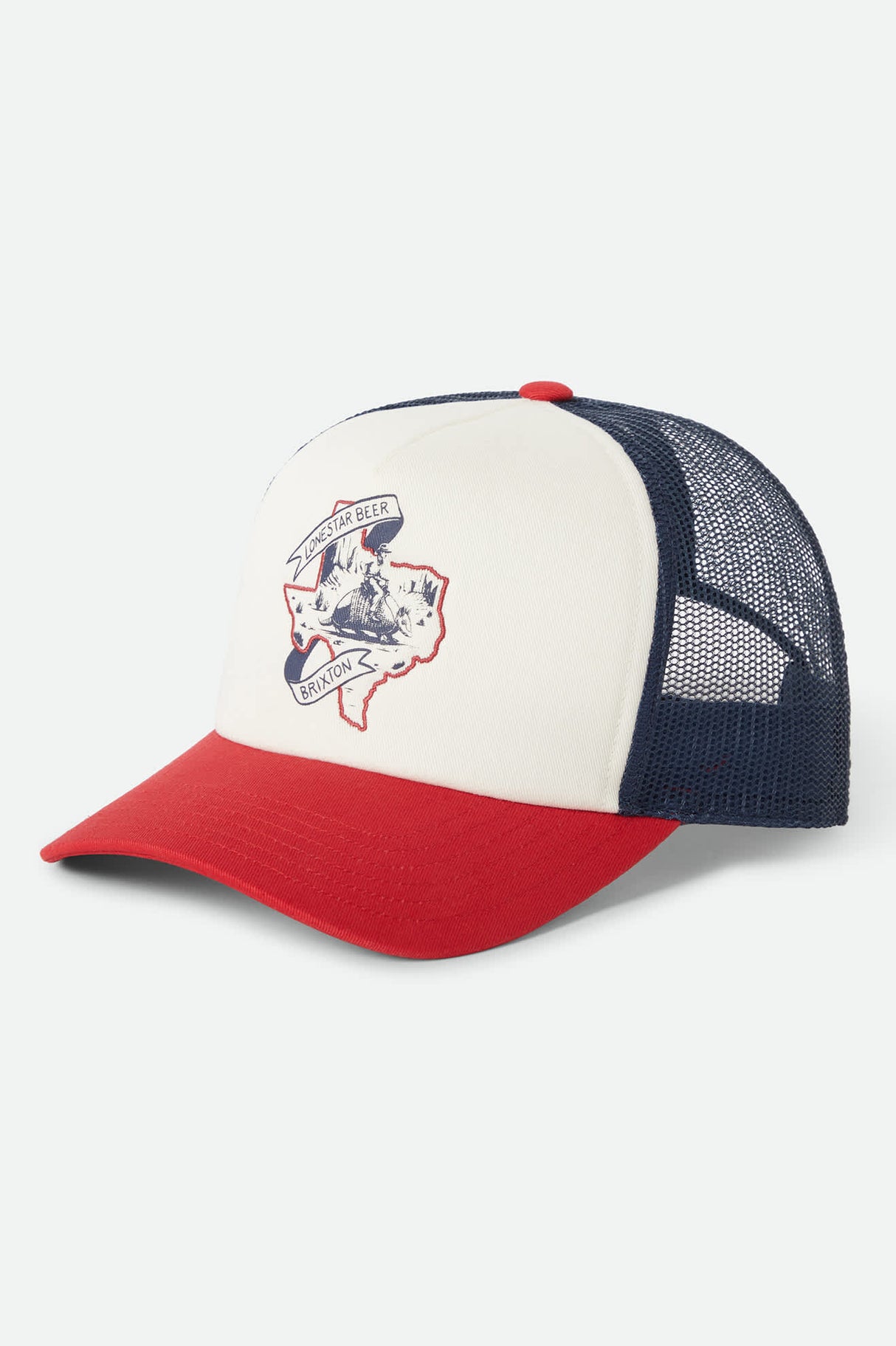 Brixton Lonestar X Brixton RED/White/Blue Trucker Hat