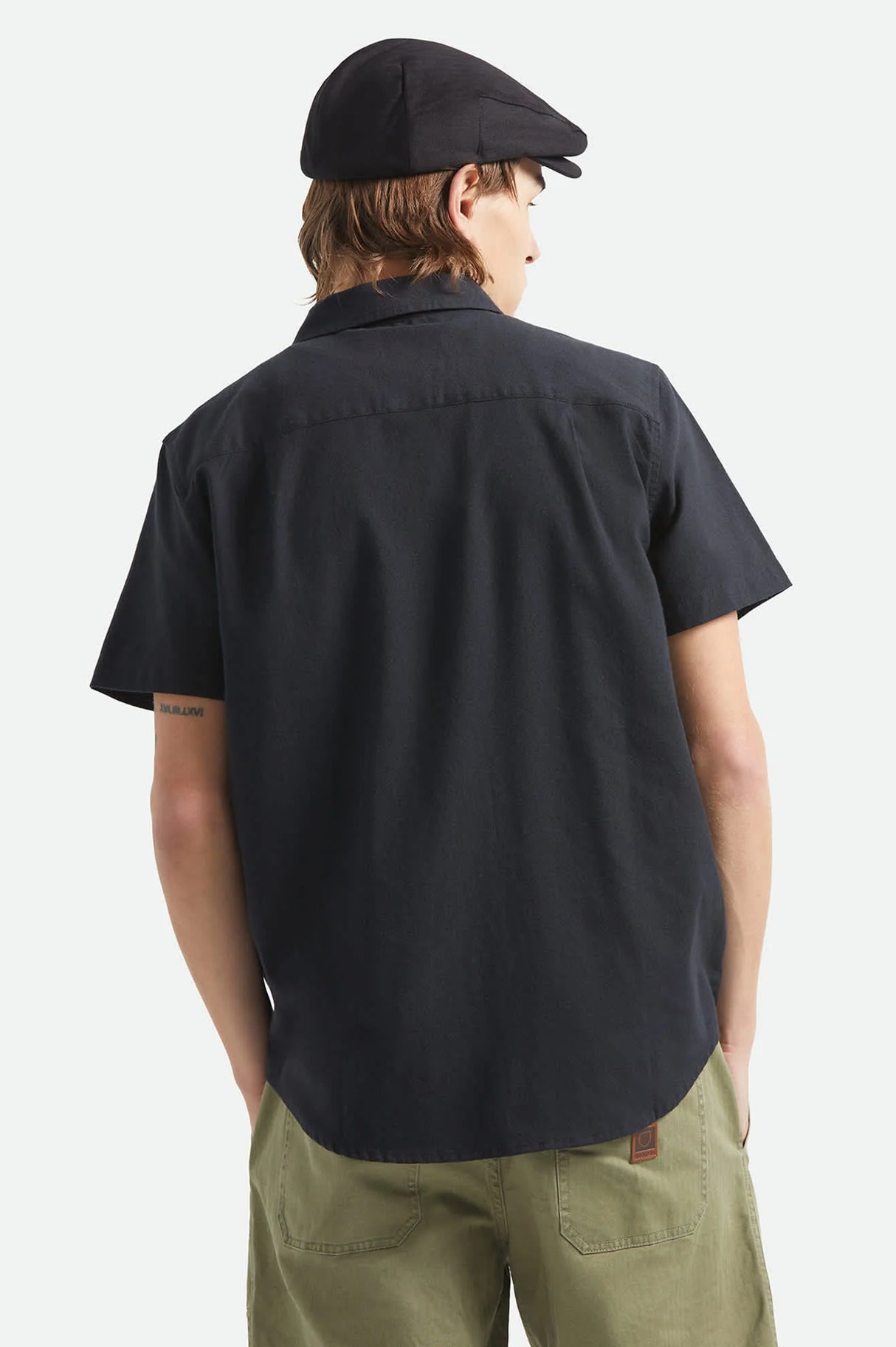 Brixton Sanford Oxford Black S/s Woven Shirt