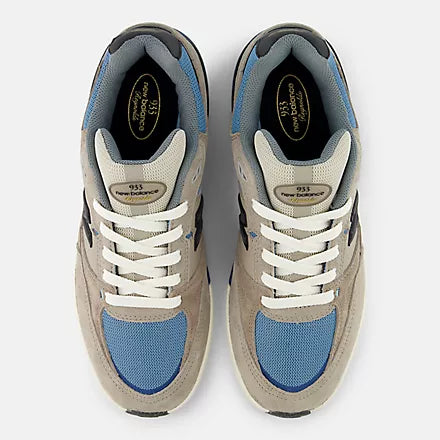 New Balance Numeric 933 WIDE Andrew Reynolds Mushroom / Blue Shoes