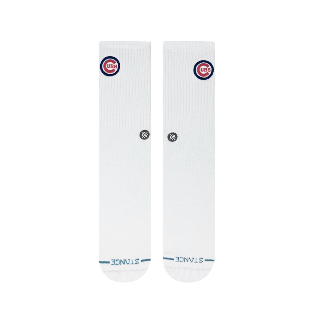 Stance Chicago Cubs Crest White Socks