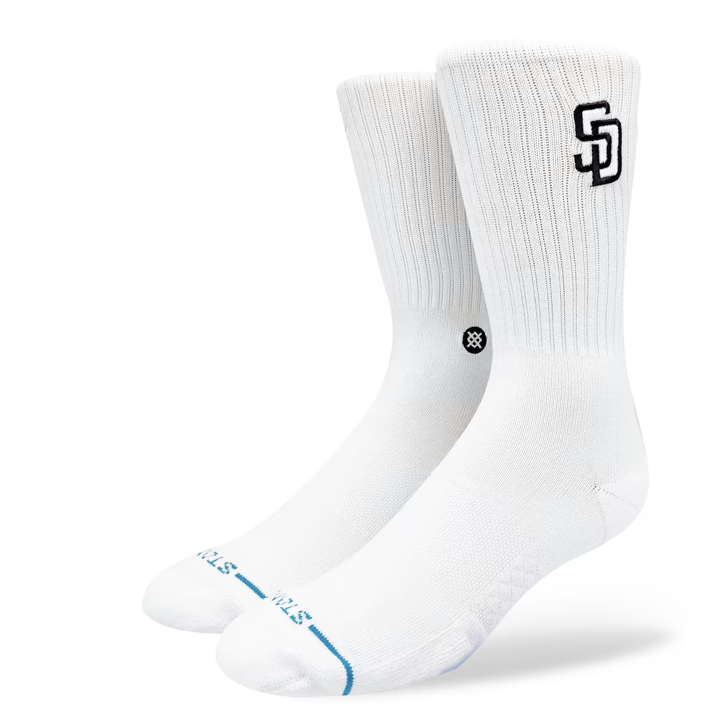 Stance San Diego Padres Crest White Socks