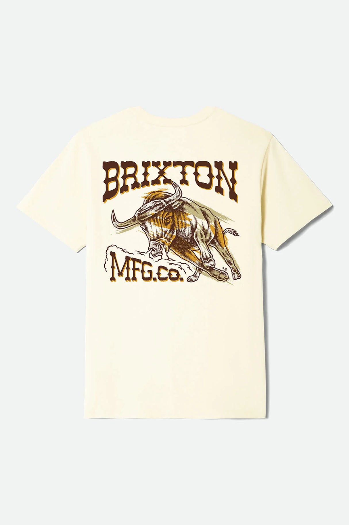 Brixton Barquero Cream S/s Standard Tee Shirt
