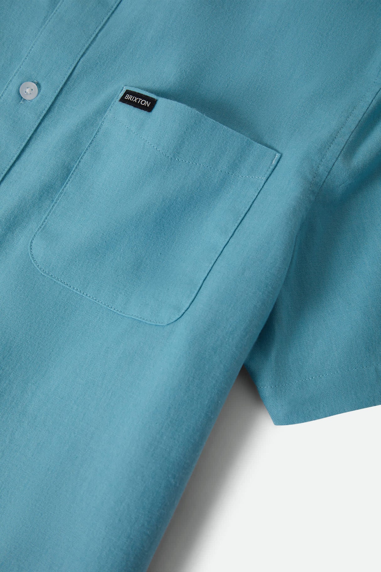 Brixton Sanford Oxford Blue Aura S/s Woven Shirt