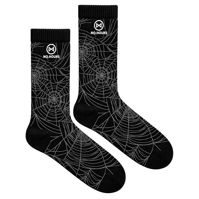 No Hours Web Black/Grey Socks