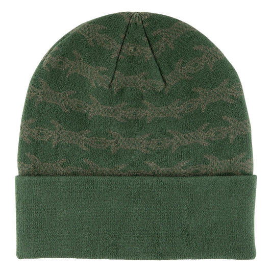 Santa Cruz Wired Flame Dot Long Shoreman Forest Green Beanie
