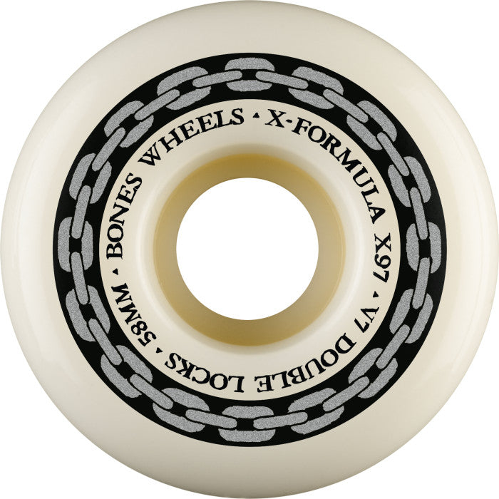Bones Wheels X-Formula XF V7 Double Lock 58mm 97A Skateboard Wheels