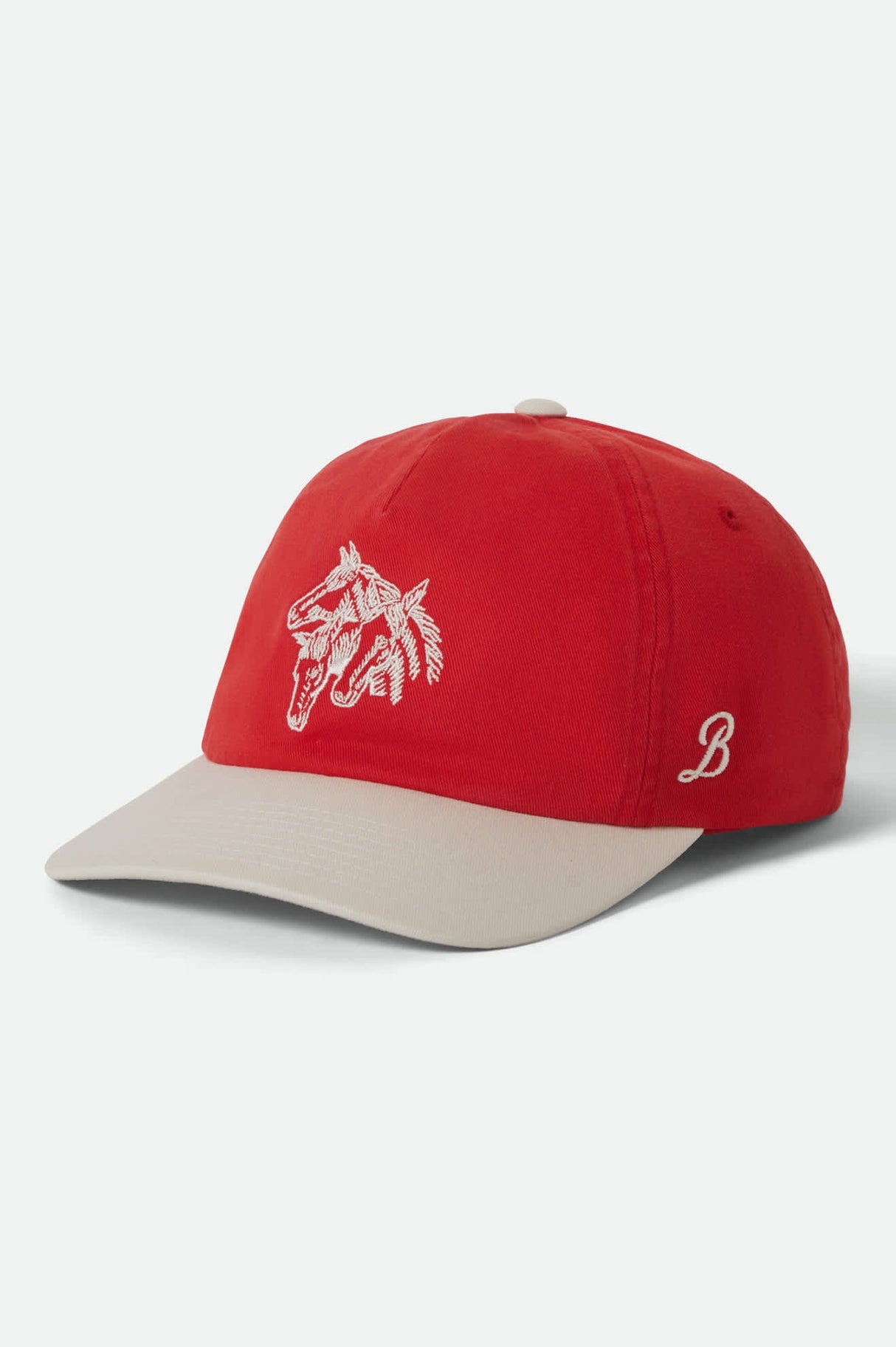 Brixton Round Up LP Washed Adrenaline Rush WhiteCap Snapback Hat