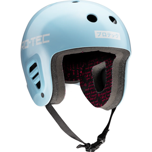 ProTec Full Cut Skate Sky Brown Blue Helmet