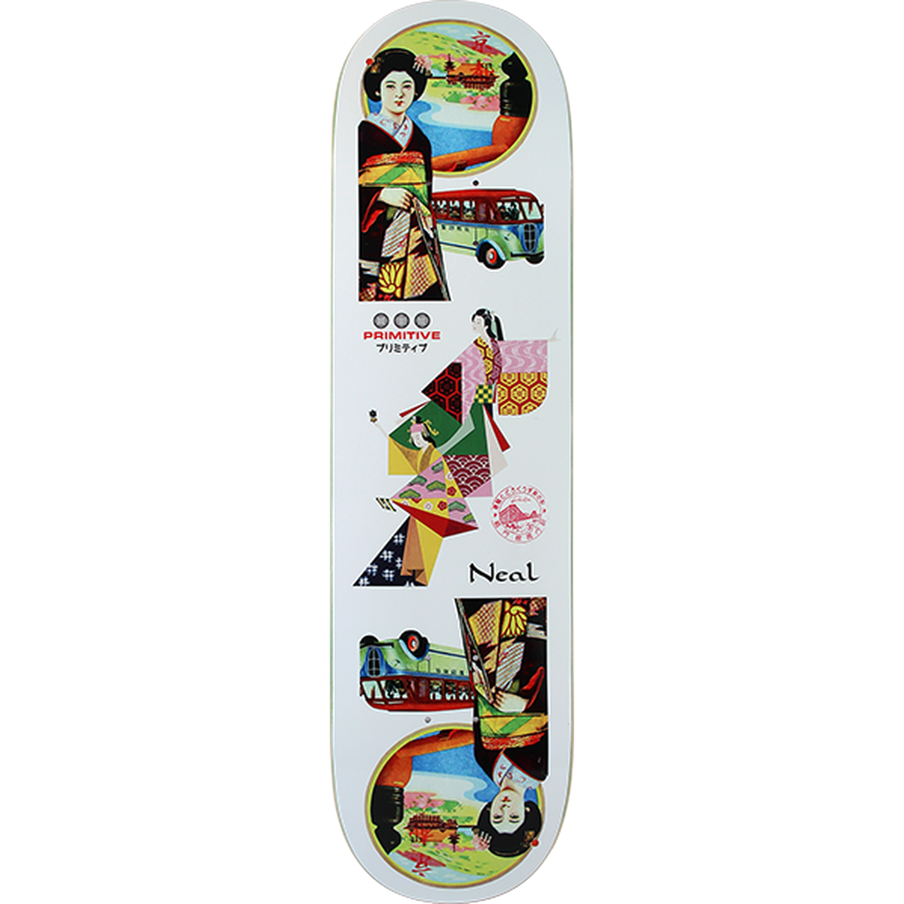 Primitive Neal Far East 8.38" Skateboard Deck