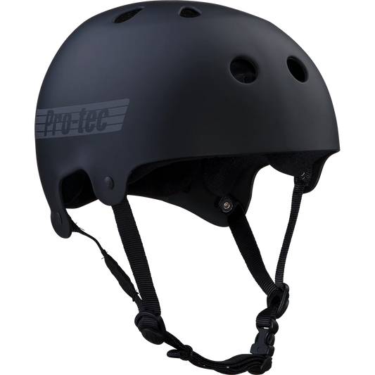 ProTec Old School Skate Matte Black Reflective Helmet