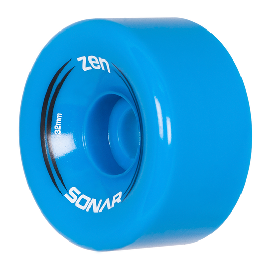 Riedell Sonar Zen 85a 62mm (Set of 4) Blue Roller Skate Wheels