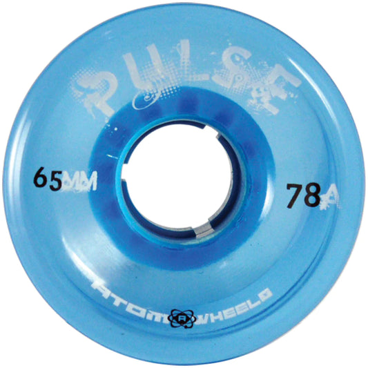 Atom Pulse 78a 65mm Clear Blue (Set of 4) Roller Skate Wheels