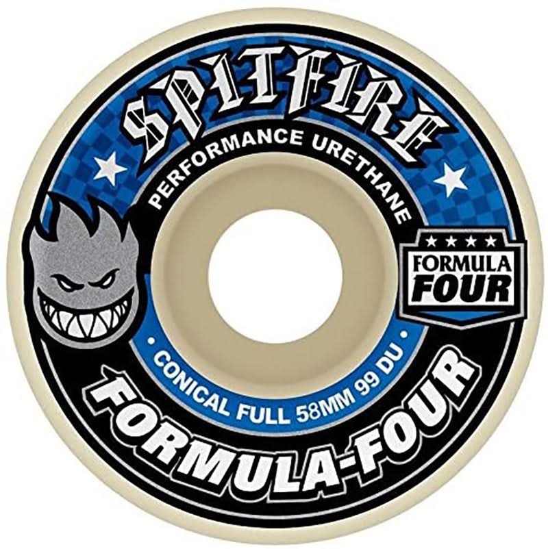 Spitfire F4 99a Conical Full Formula Four 58mm Wheels – LA Skate Co