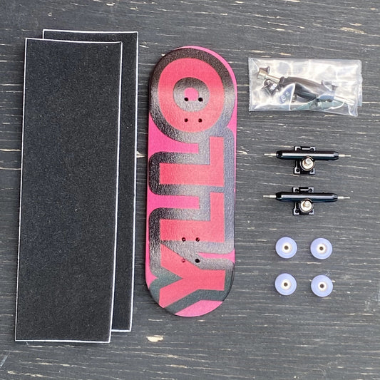 YLLO Big Hot Pink Finger Board Complete Set