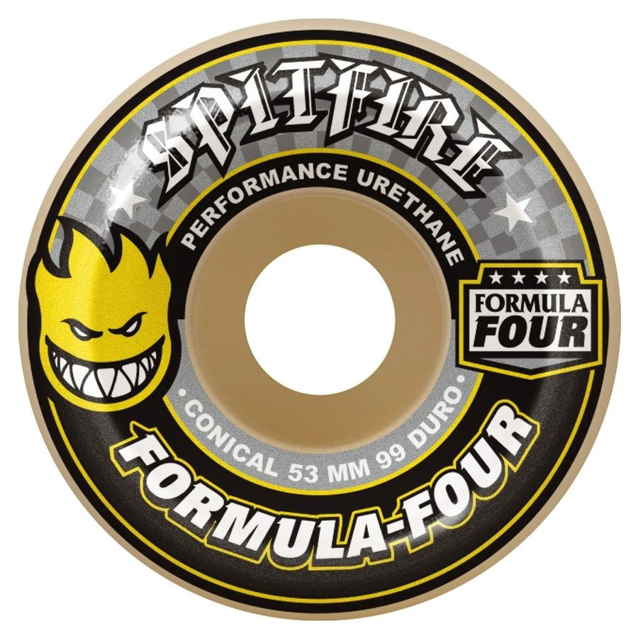 Spitfire F4 99a Conical Yellow 53mm Wheels