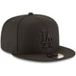 New Era Los Angeles Dodgers Black on Black 9FIFTY Team Snapback Hat