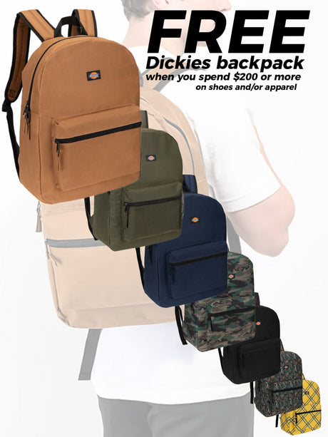 Spend $200, Get a FREE Dickies Backpack at LB Skate
