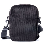 Slushcult Black Corduroy Anywhere Side Bag