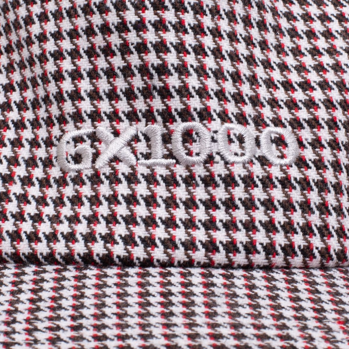 GX1000 Mini OG Logo Houndstooth White Black 5-Panel Snapback Hat