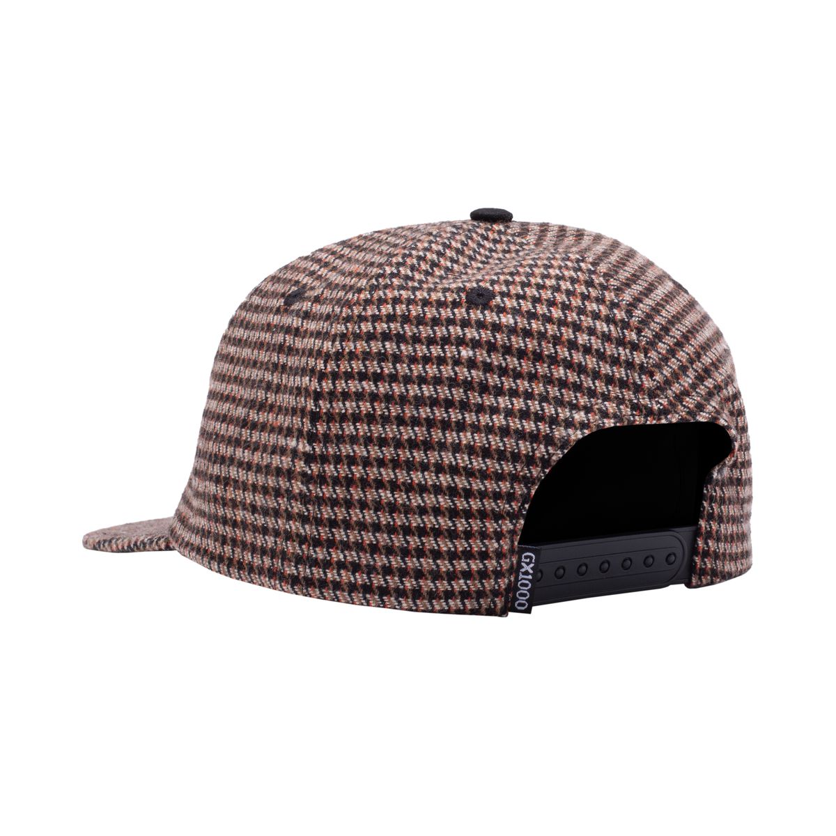 GX1000 Mini OG Logo Houndstooth Brown Black 5-Panel Snapback Hat