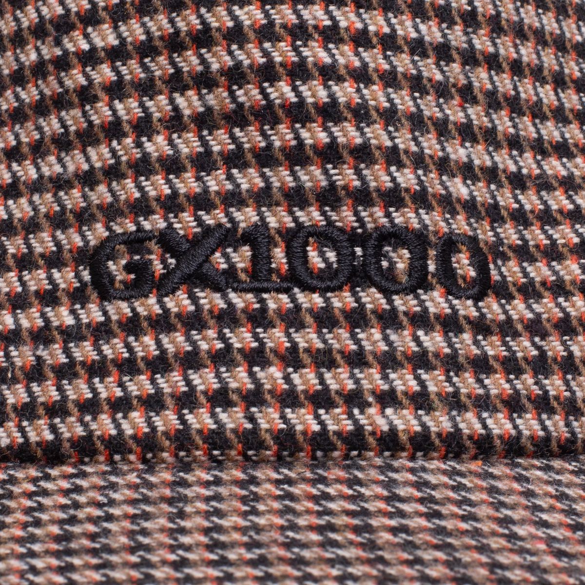 GX1000 Mini OG Logo Houndstooth Brown Black 5-Panel Snapback Hat