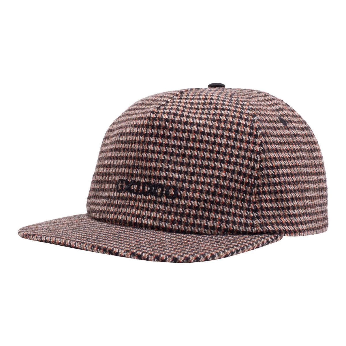 GX1000 Mini OG Logo Houndstooth Brown Black 5-Panel Snapback Hat