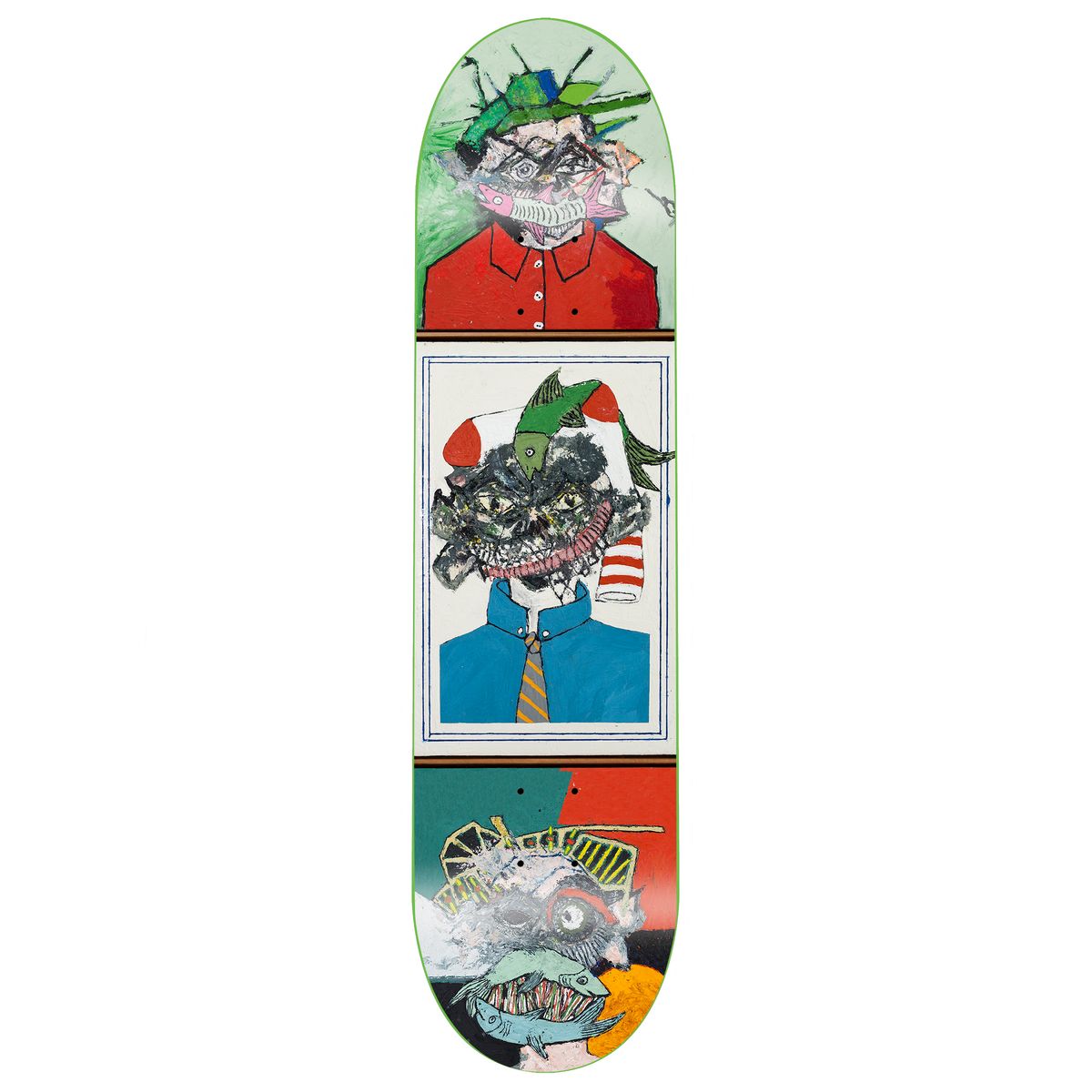 GX1000 Faces 3 Greene 8.5" Skateboard Deck