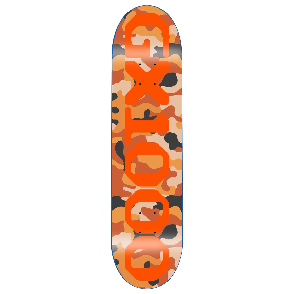 GX1000 OG Logo Camo Orange 8.75" Skateboard Deck