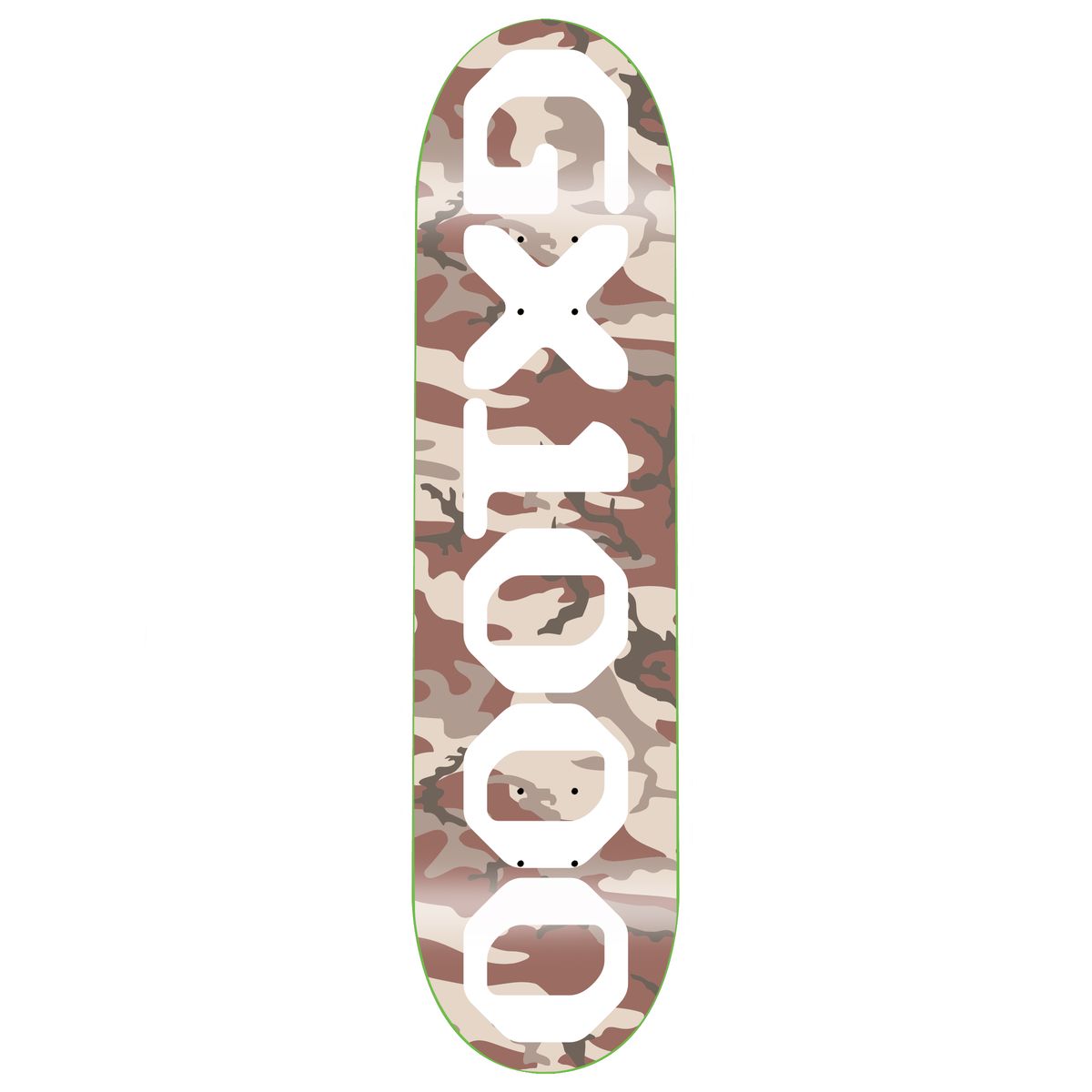 GX1000 OG Logo Camo White 8.375" Skateboard Deck
