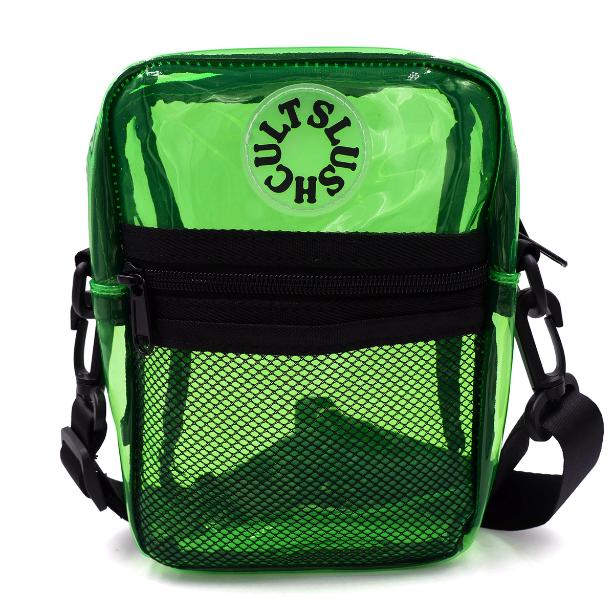 Slushcult Clear Green Anywhere Side Bag