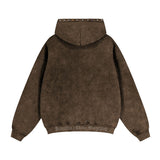 Primitive Treasure Heavyweight Brown Hooded Sweatshirt