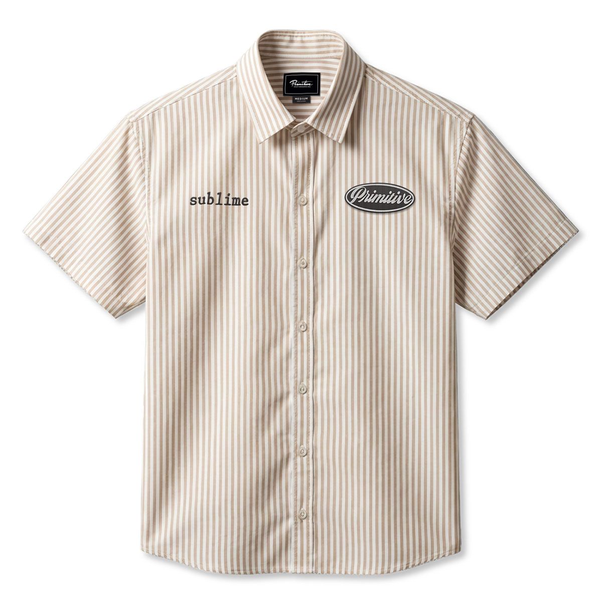 Primitive x Sublime Day Shift Sand Woven Shirt