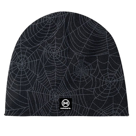 No Hours Caught Black Beanie - right detail crop