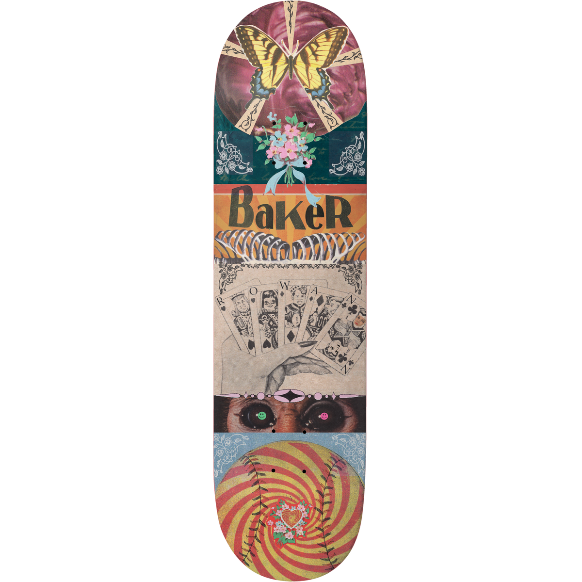 Baker Rowan Zorilla Ephemera 8.125" Skateboard Deck