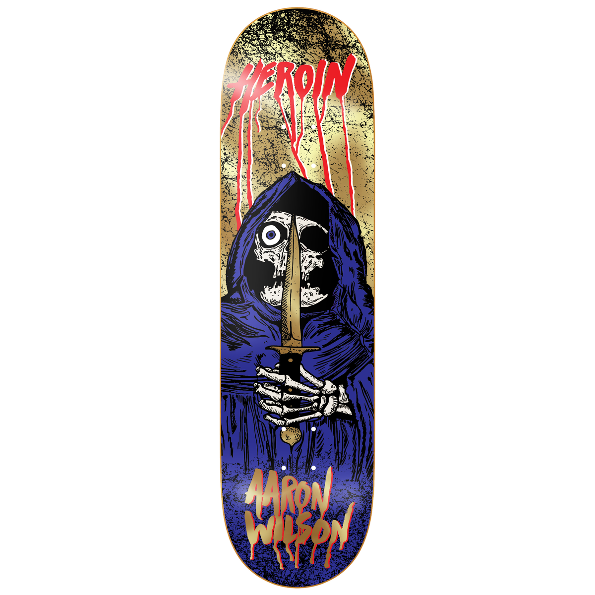 Heroin Aaron Wilson KO2 Skull Priest 8.5" Skateboard Deck