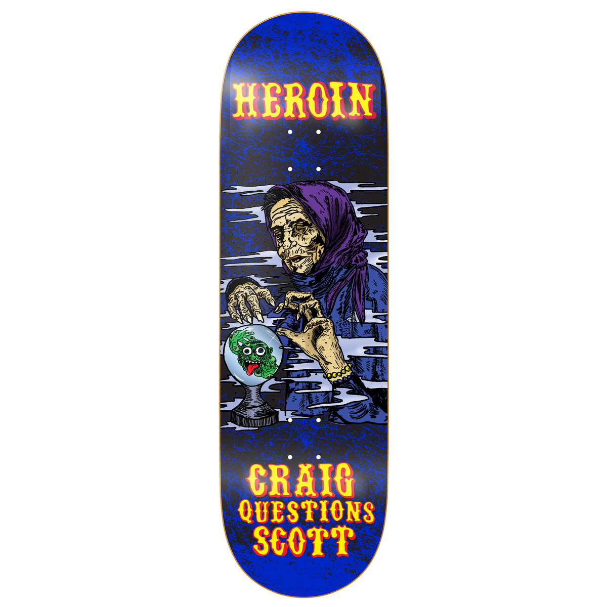 Heroin Craig Questions KO2 Mummy 9.125" Skateboard Deck