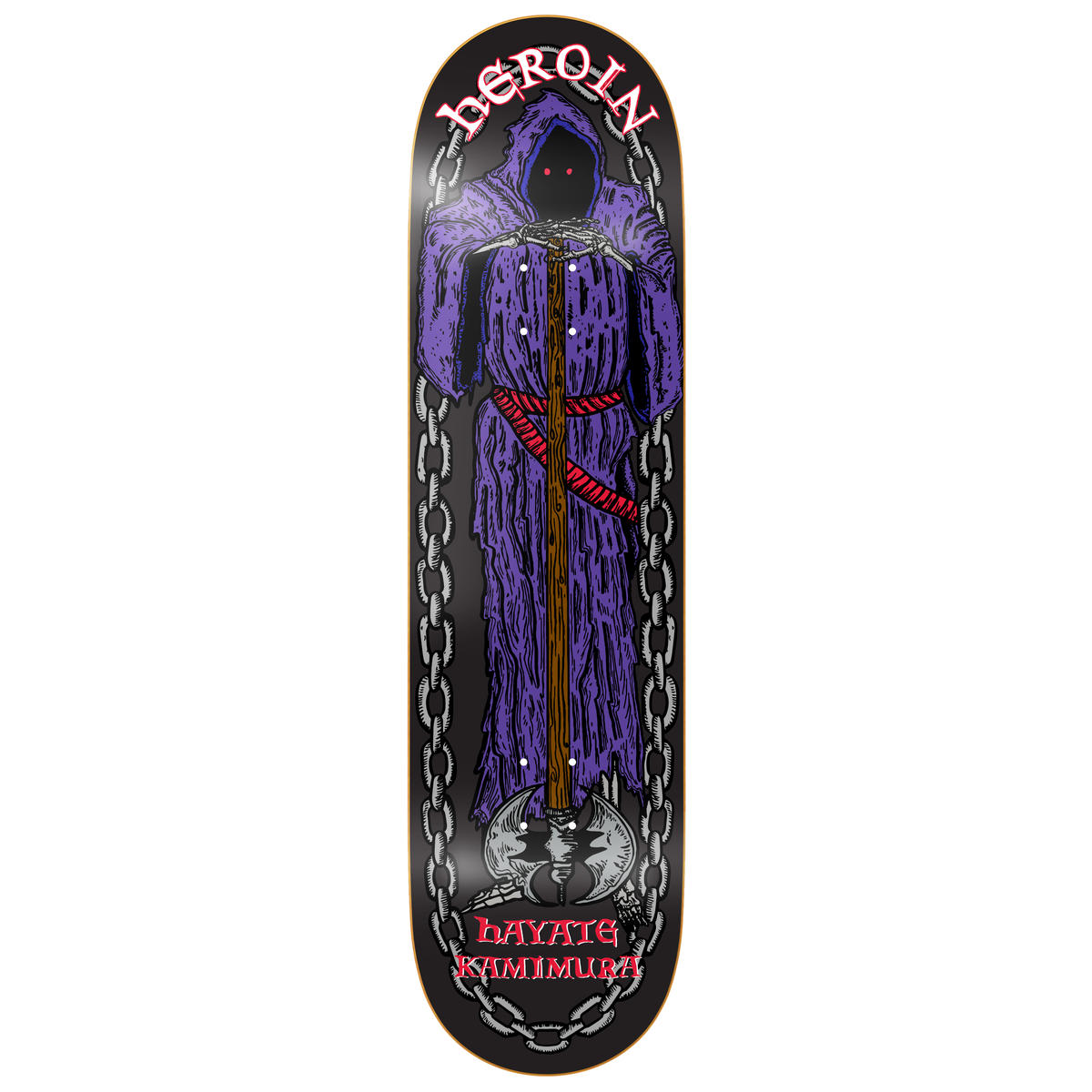 Heroin Hayate KO2 Axe Man 8.25" Skateboard Deck