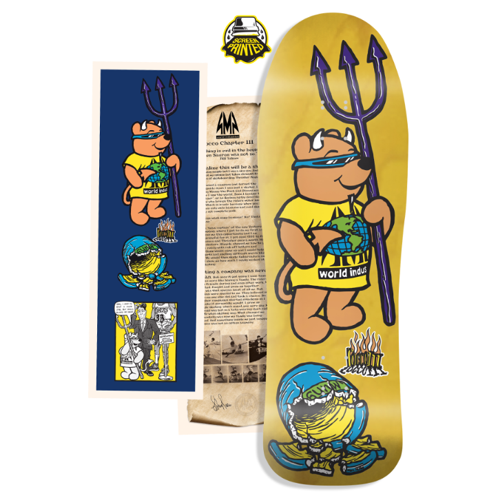 World Industries Steve Rocco III Limited Edition Screenprinted Multi Skateboard Deck