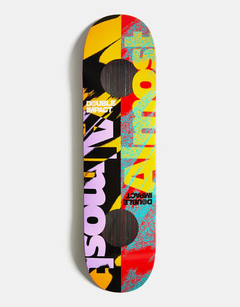 Almost Square Peg Double Impact Red 8.25" Skateboard Deck