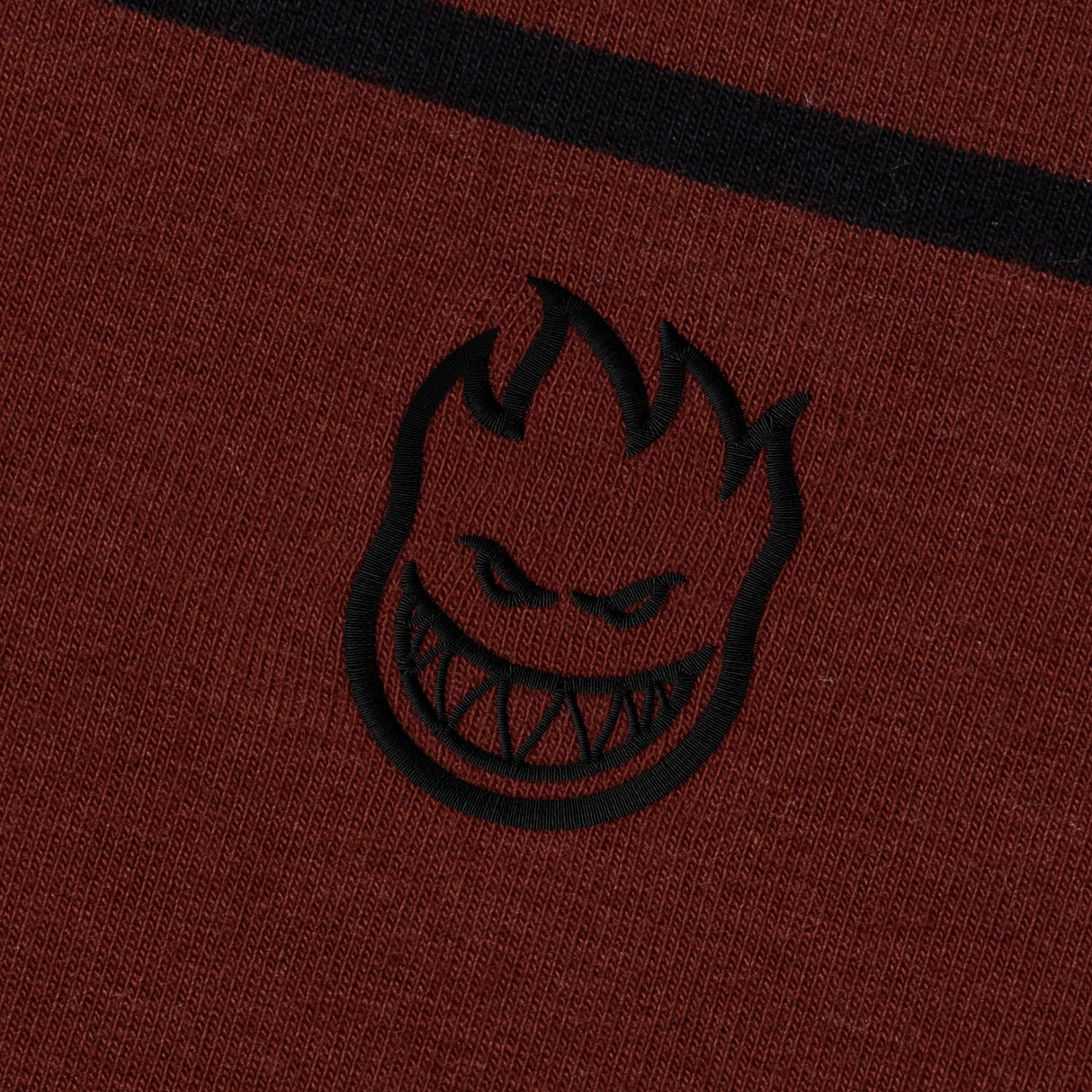 Spitfire Bighead Embroidered Burgundy / Black S/s Shirt