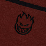 Spitfire Bighead Embroidered Burgundy / Black S/s Shirt